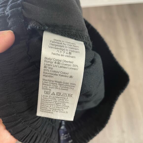 J Crew Linen Cotton Blend Drawstring Casual Pants US Women's 6 Tall New - Picture 5 of 7